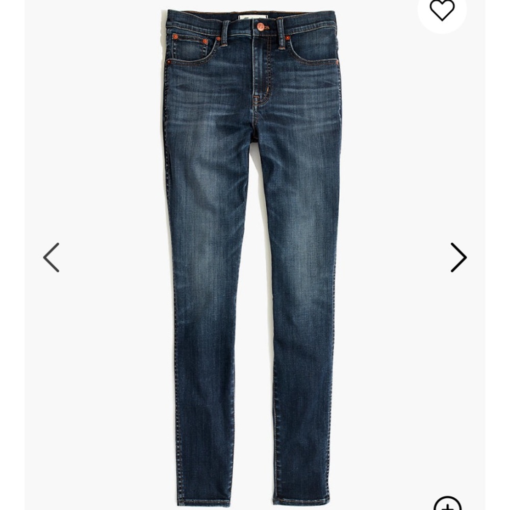 29T Madewell Tall 10" High-Rise Skinny Jeans